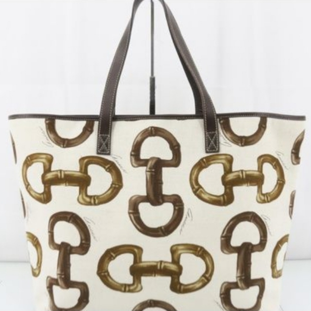 Authentic Gucci Canvas Tote Bag